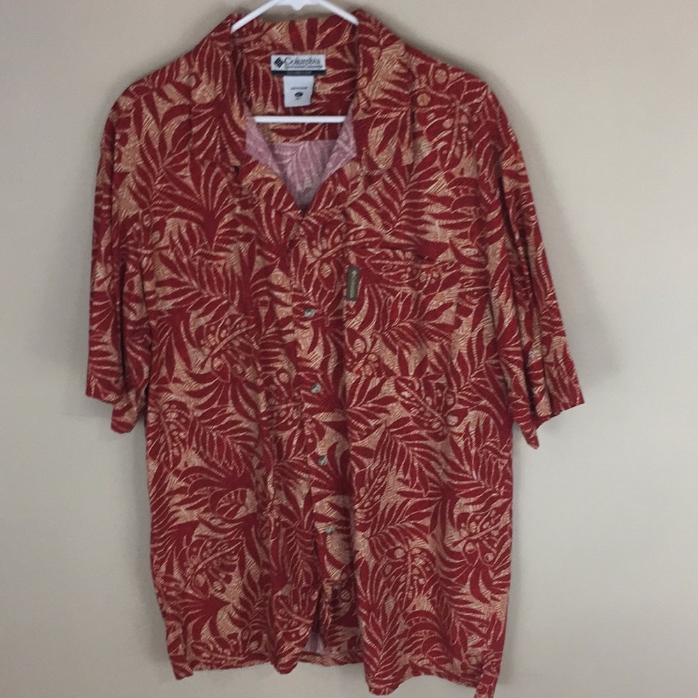 Columbia Hawaiian Tropical Shirt Size XL